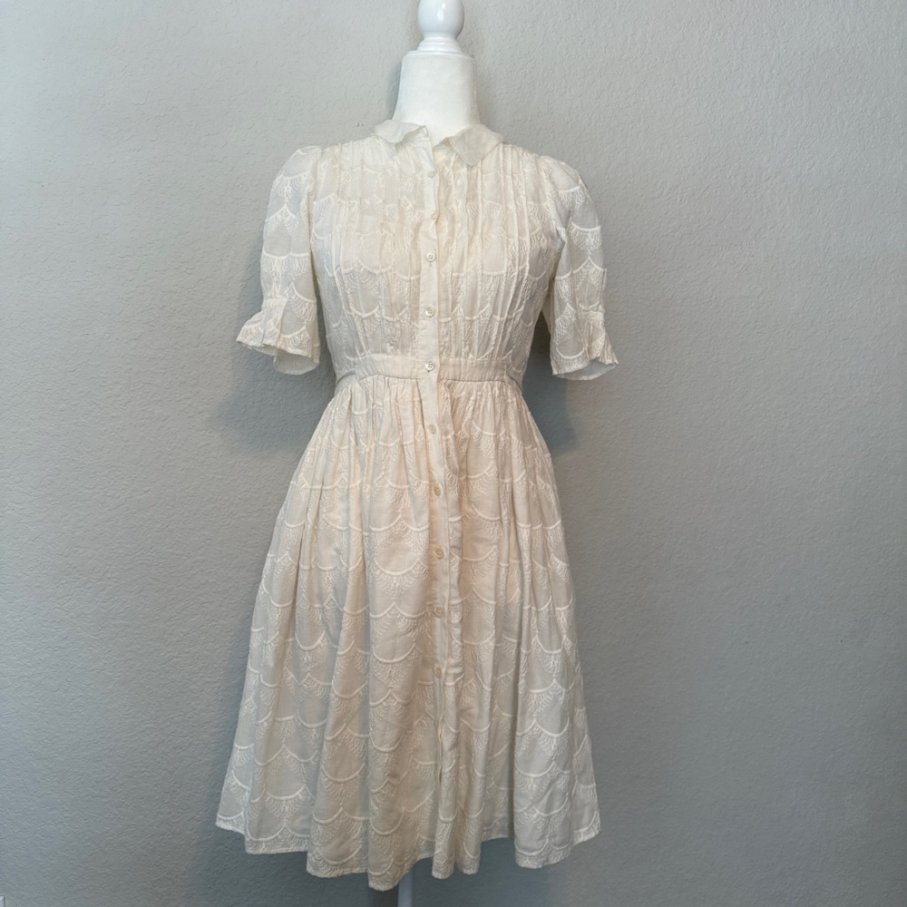 Elegant Cream Lace Dress Anthropologie Carnation Lily Lily Rose Dress Size 0